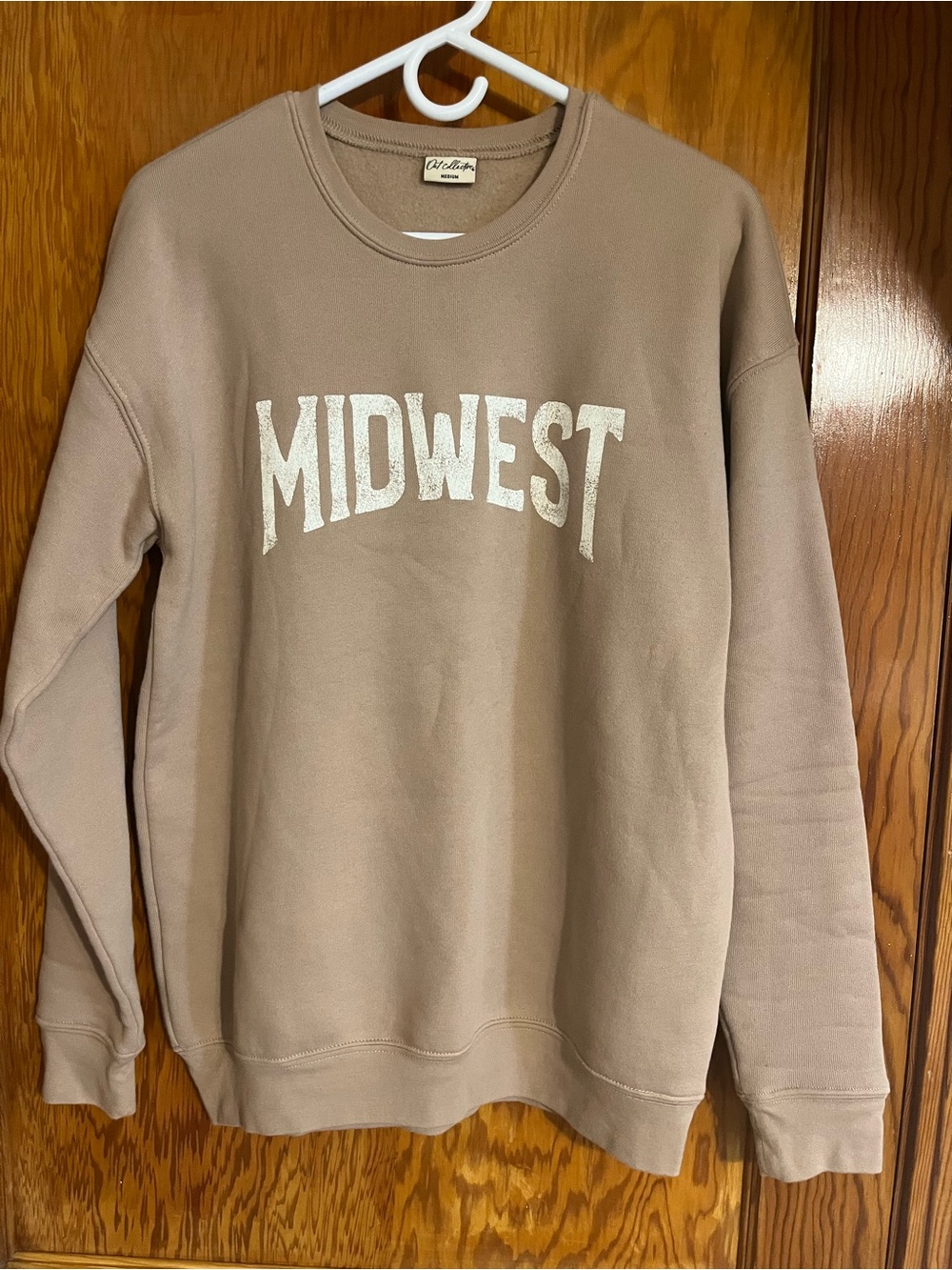 Midwest Graphic Crewneck Sweater - Taupe